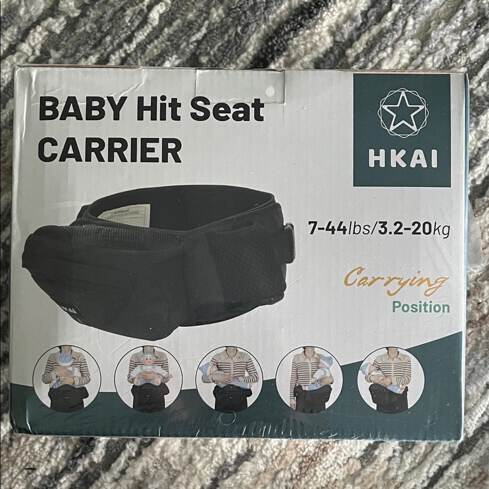 HKAI Baby Hip Seat Carrier in Black